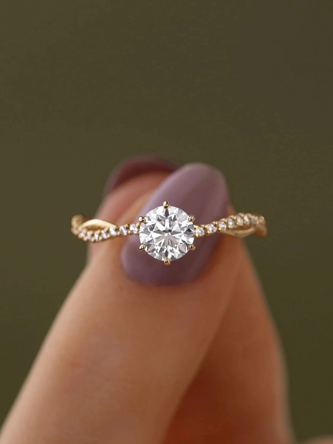 925 Sterling Silver Inlaid Zircon Ring - felvior