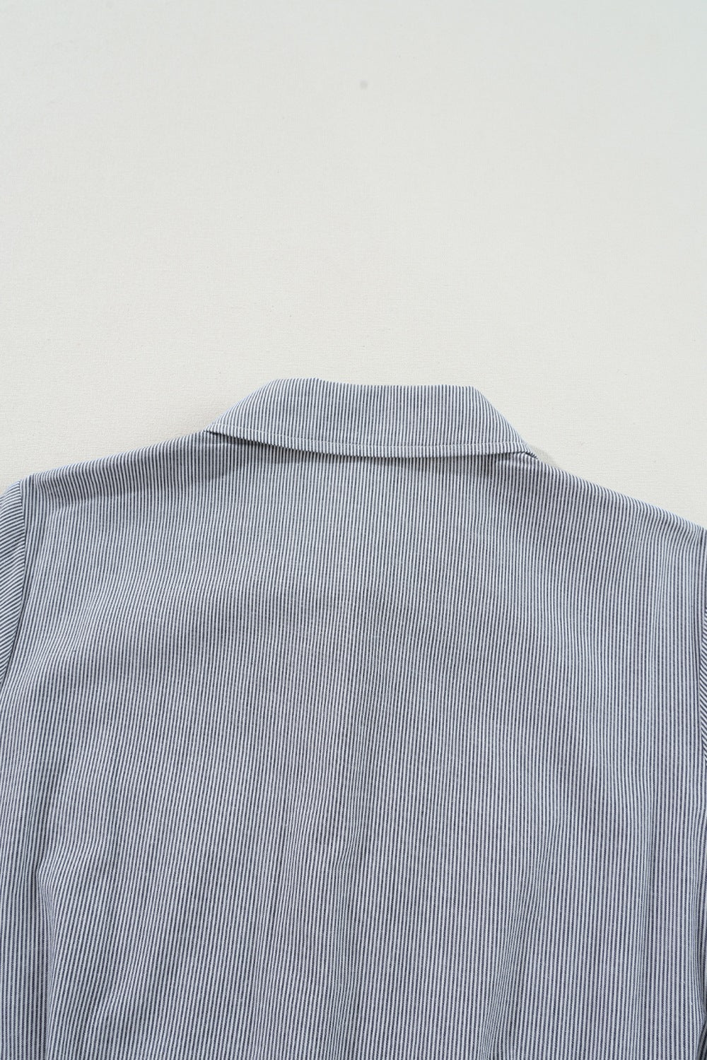 Stripe Chest Pockets Tie Waist Romper