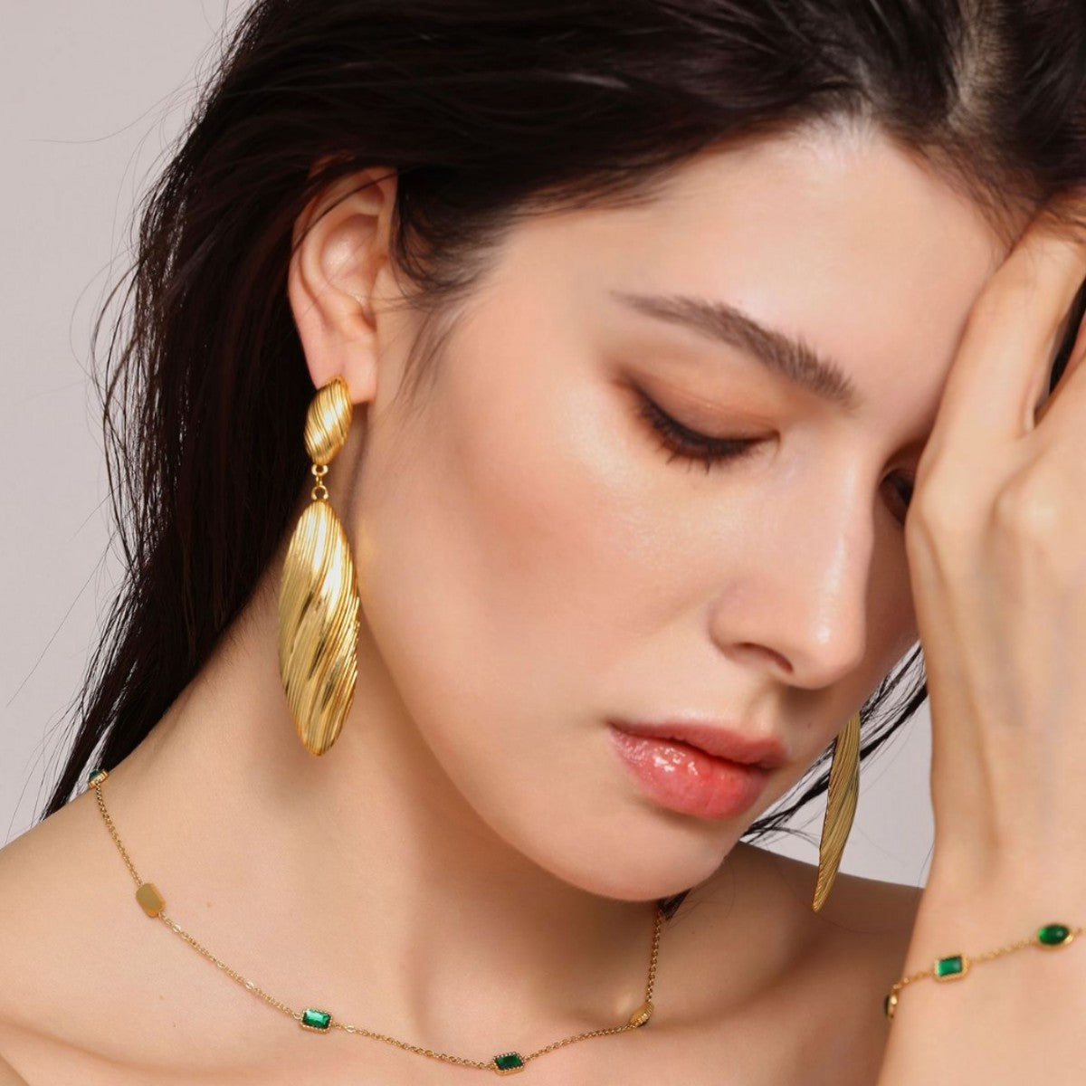 Stainless Steel Dangle Earrings - felvior