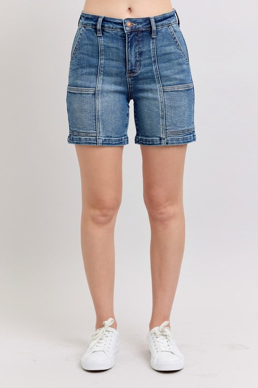 Judy Blue Full Size High Rise Denim Shorts Plus Size Hauptbild