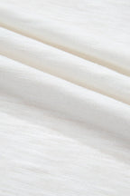 Openwork High Low Hem V Neck Oversized Top