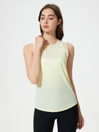 Millennia Cutout Back Round Neck Active Tank
