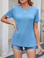 Round Neck Short Sleeve T-Shirt