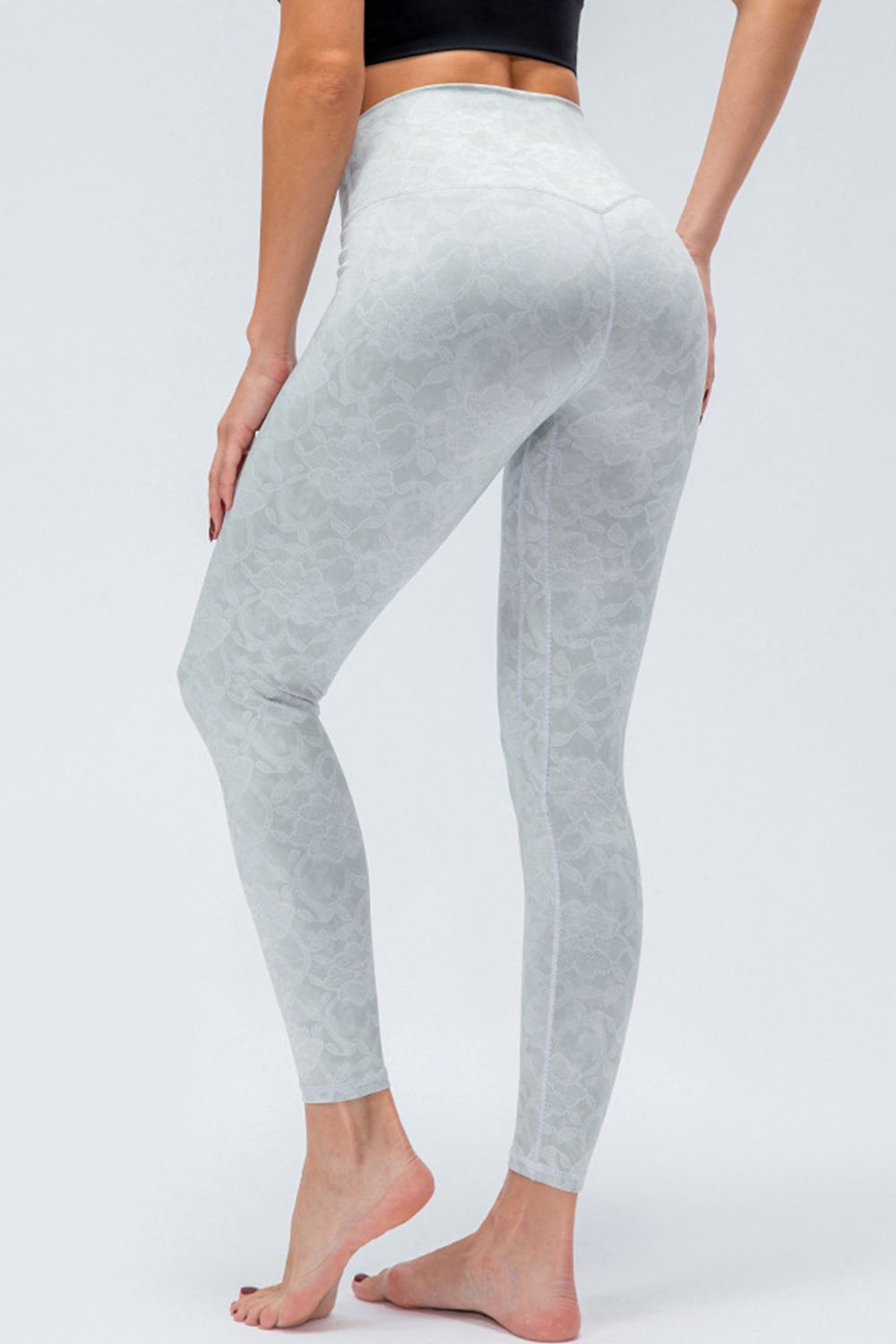Wide Waistband Slim Fit Active Leggings - felvior