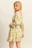 HYFVE Floral Off-Shoulder Flounce Sleeve Top and Skirt Set - felvior