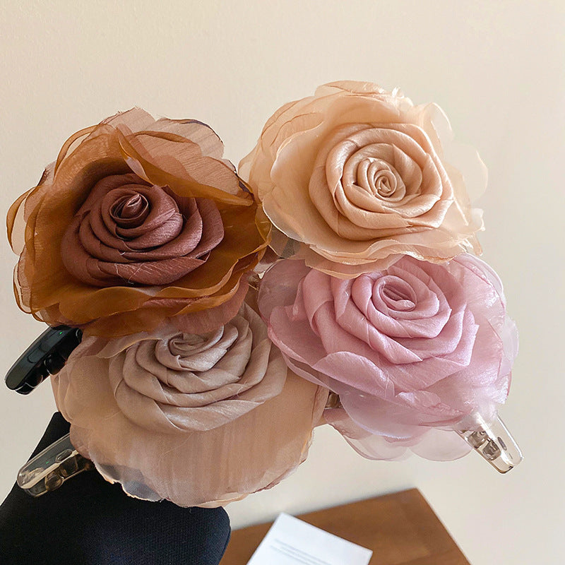 Flower Acrylic Hair Claw Clip - felvior