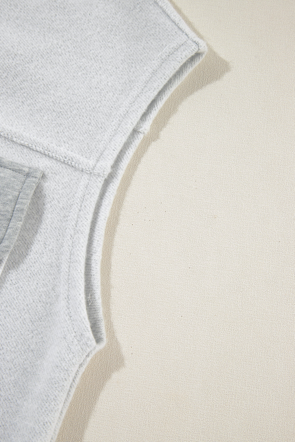 Pocketed Curved Hem Button Up Vest - felvior
