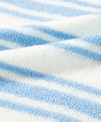 Stripe Round Neck Half Sleeve Knit Top