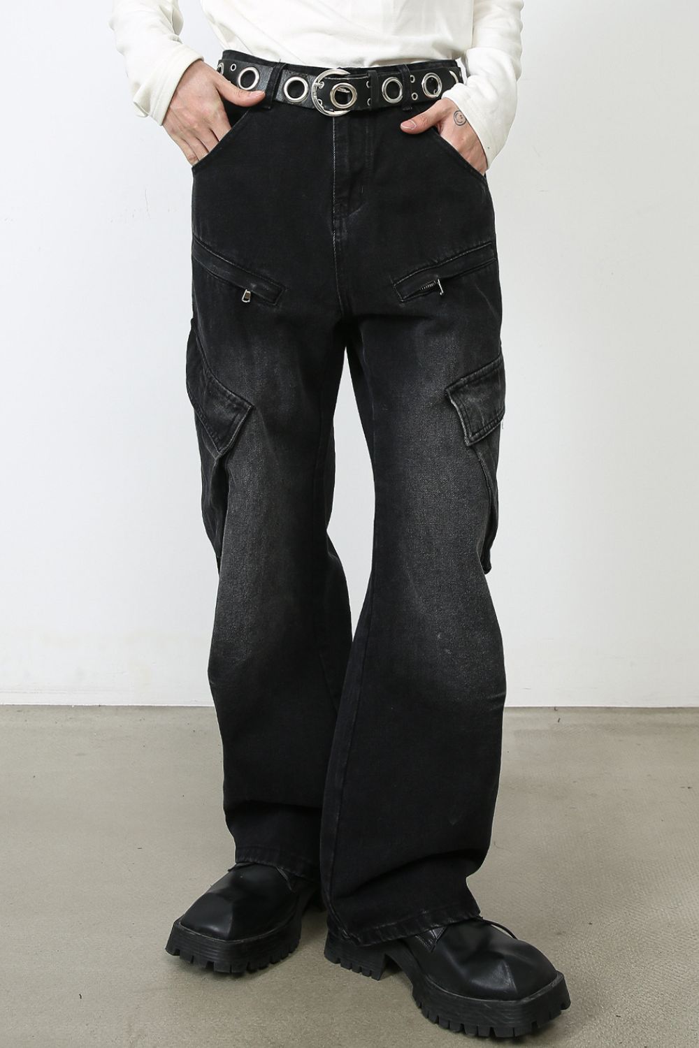 Men's Baggy Jeans with Cargo Pockets Zweitbild