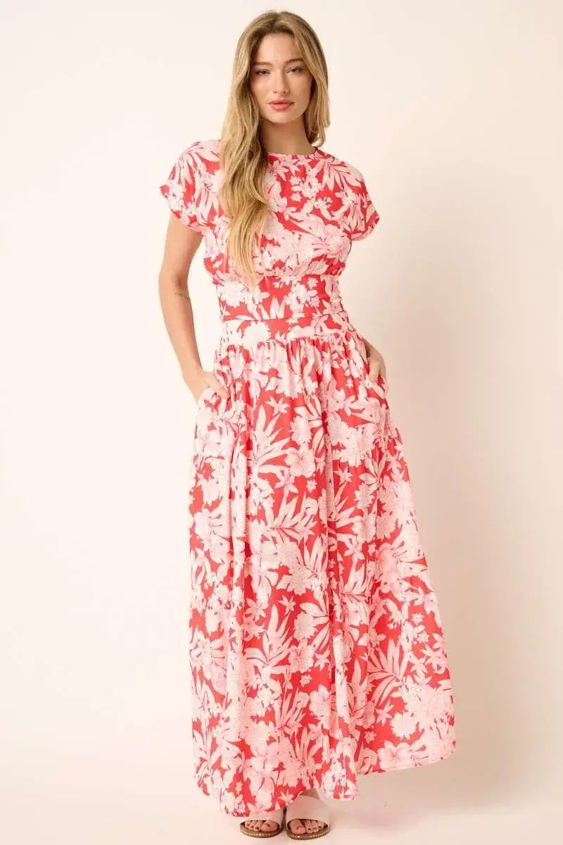 Mittoshop Tropical Print Top and Skirt Set