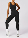 Basic Bae Sleeveless Cutout Racerback Active Jumpsuit - felvior