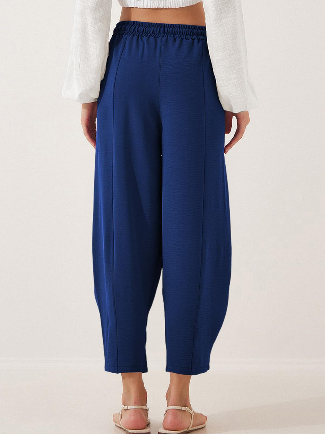 Full Size Drawtising Cropped Jogger Pants Plus Size - felvior