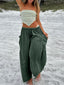 Full Size Drawstring Pants with Pockets Plus Size