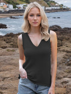 Tie Shoulder V-Neck Sweater Vest