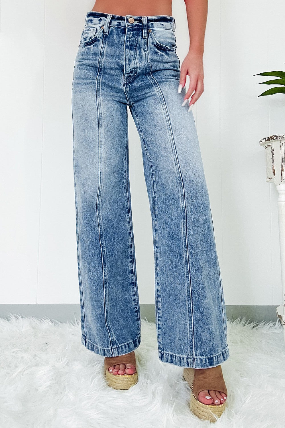 High Waist Wide Leg Jeans Hauptbild