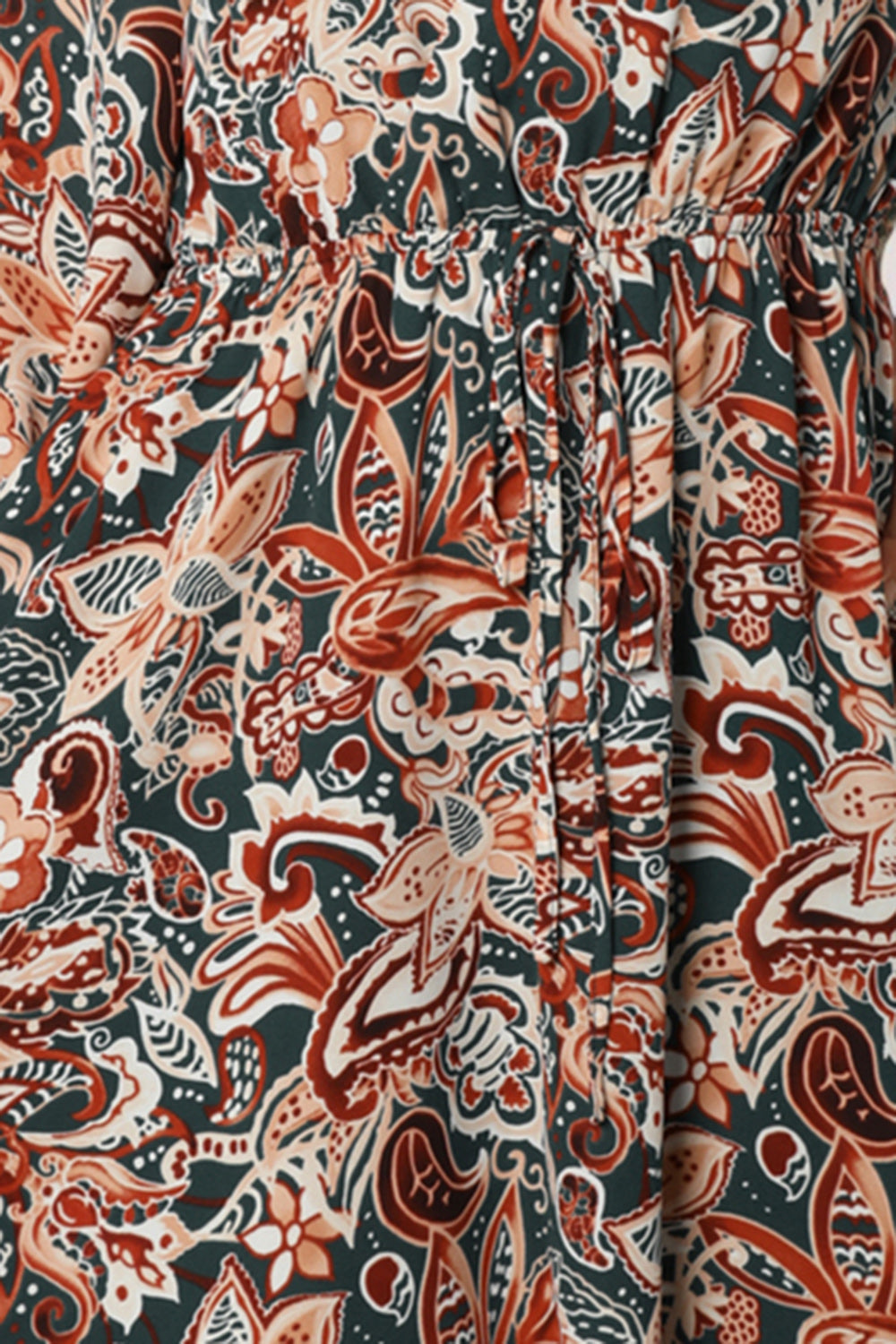 Printed V-Neck Mini Dress - felvior