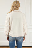 Fuzzy Button Up Faux Fur Outerwear - felvior