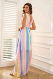 Surplice Neck Sleeveless Maxi Dress - felvior