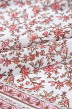 Floral Pleated Detail Scoop Neck Tank