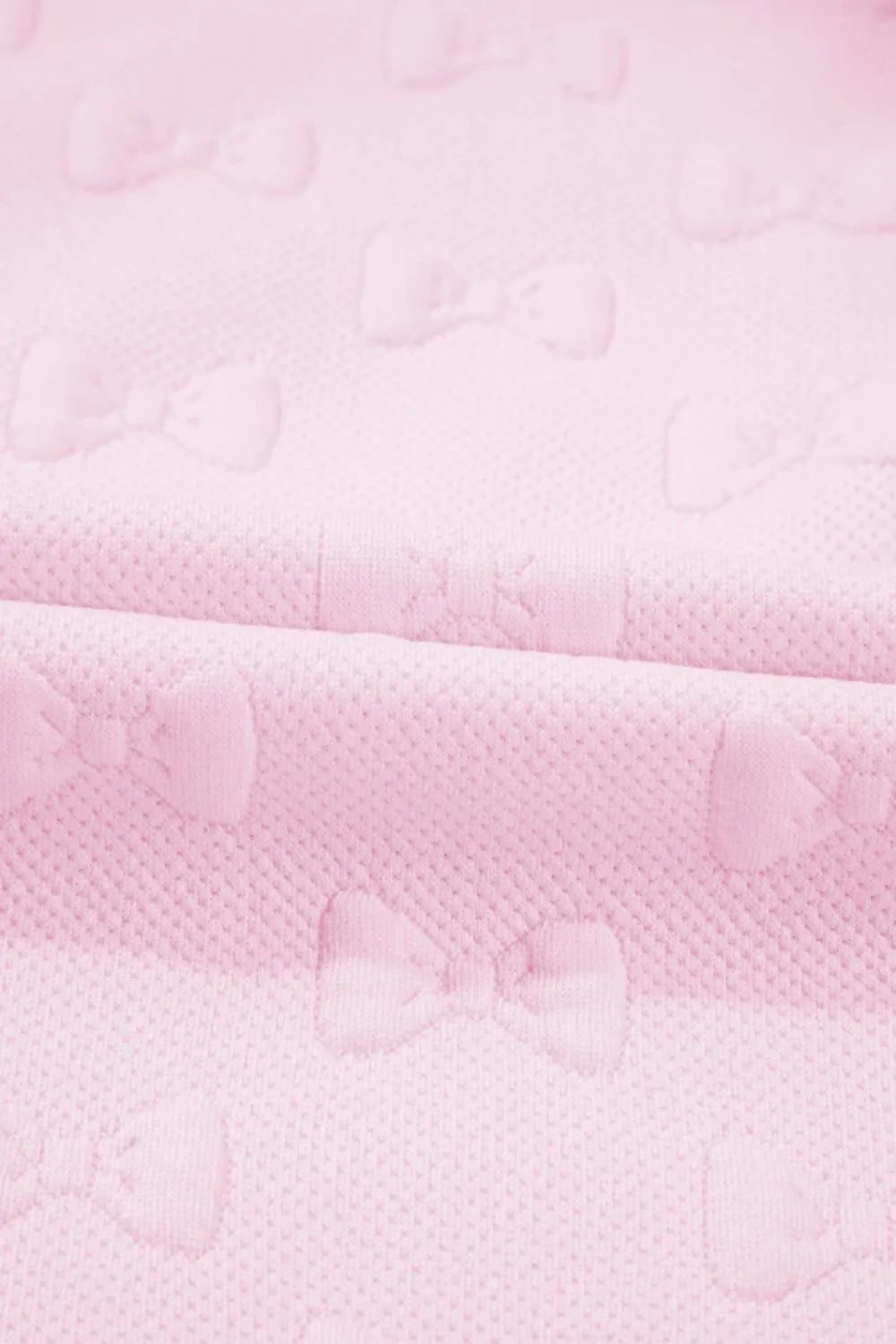 Bow Jacquard Ruffle Cap Sleeve Top and Shorts Set