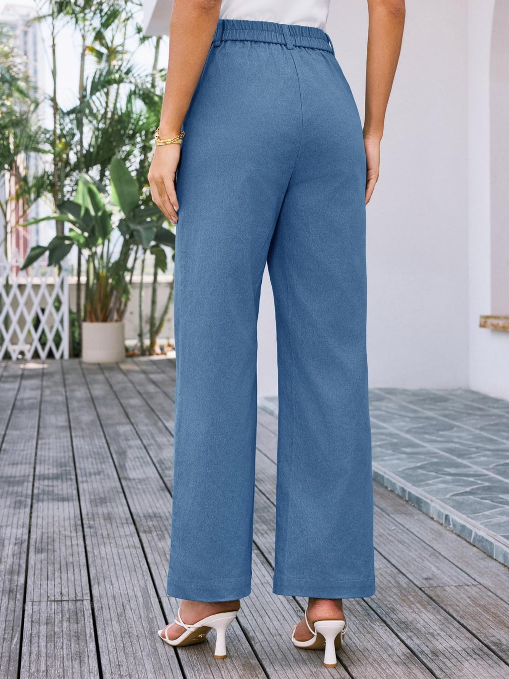 High Waist Wide Leg Pants