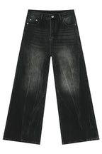 Men's Wide Leg Jeans with Pockets