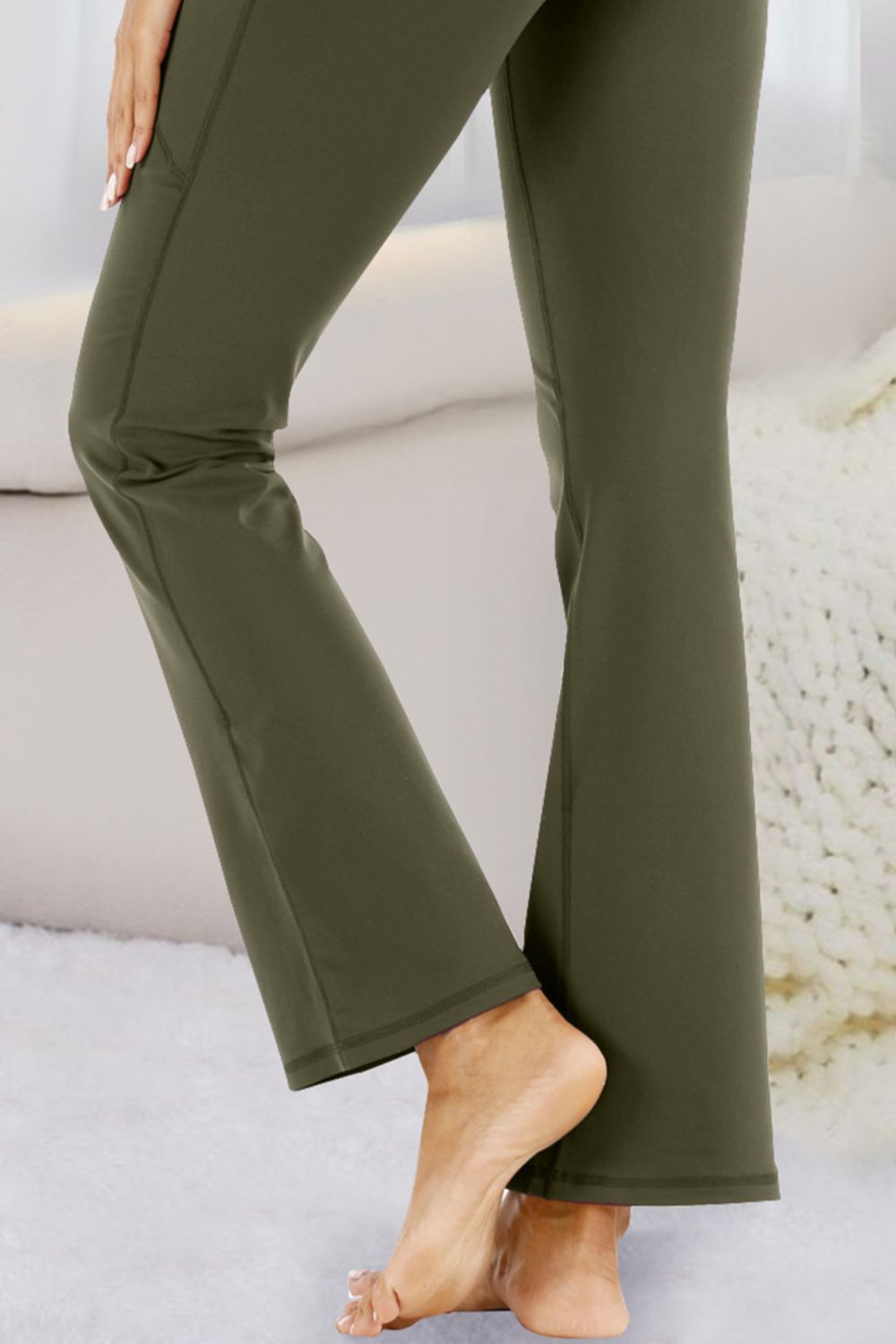 Pocketed High Waist Active Pants - felvior