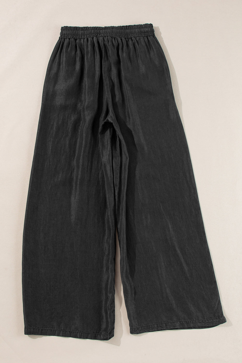 Drawstring Wide Leg Jeans - felvior