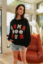BiBi Baseballs Homerun Patches French Terry Sweatshirt