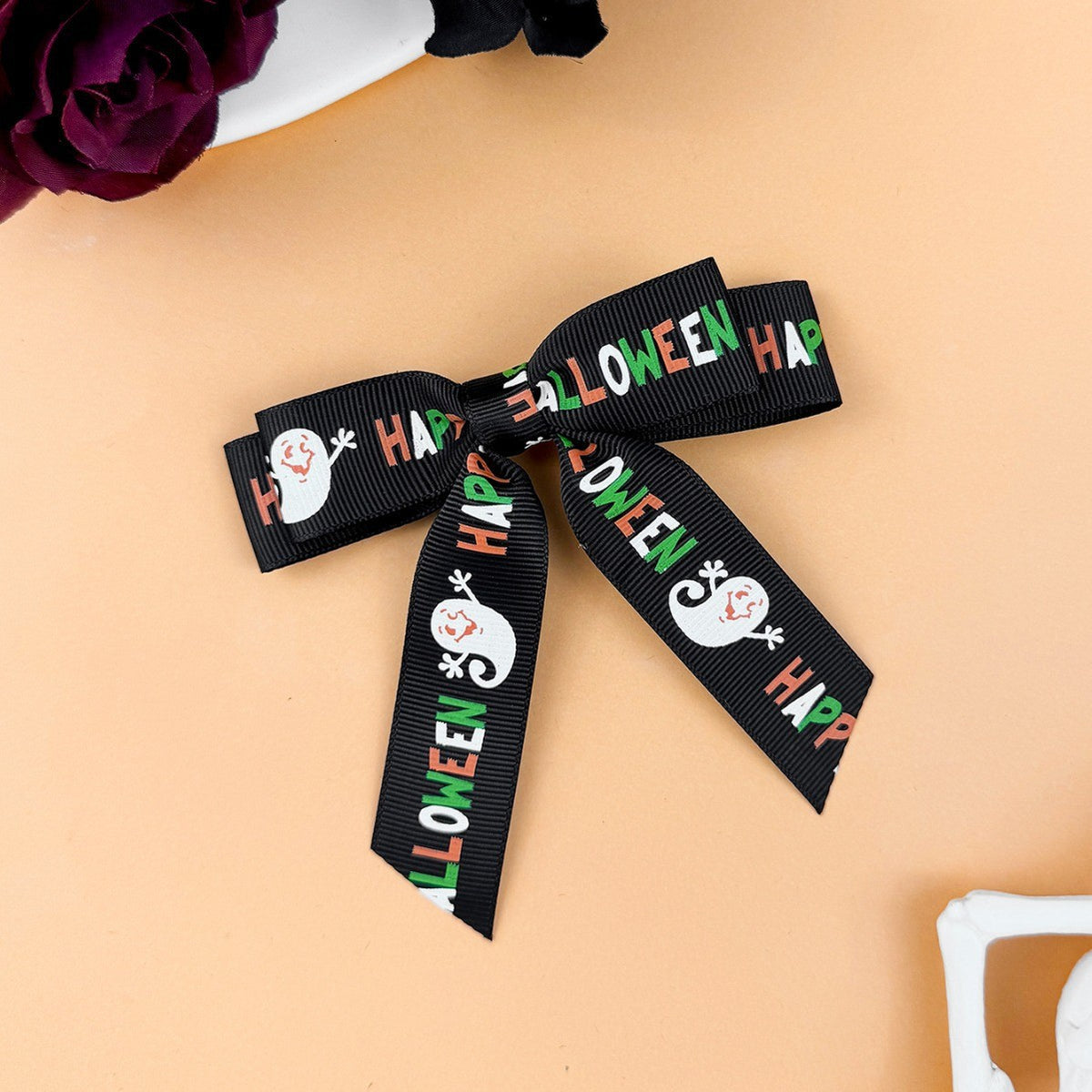 2-Piece Polyester Bow Hair Clip - felvior