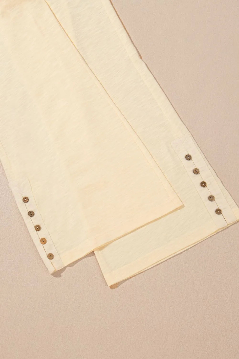 Solid Color Tank Top and Smocked Waist Pants Set