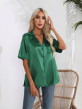 Button Down Short Sleeve Shirt - felvior