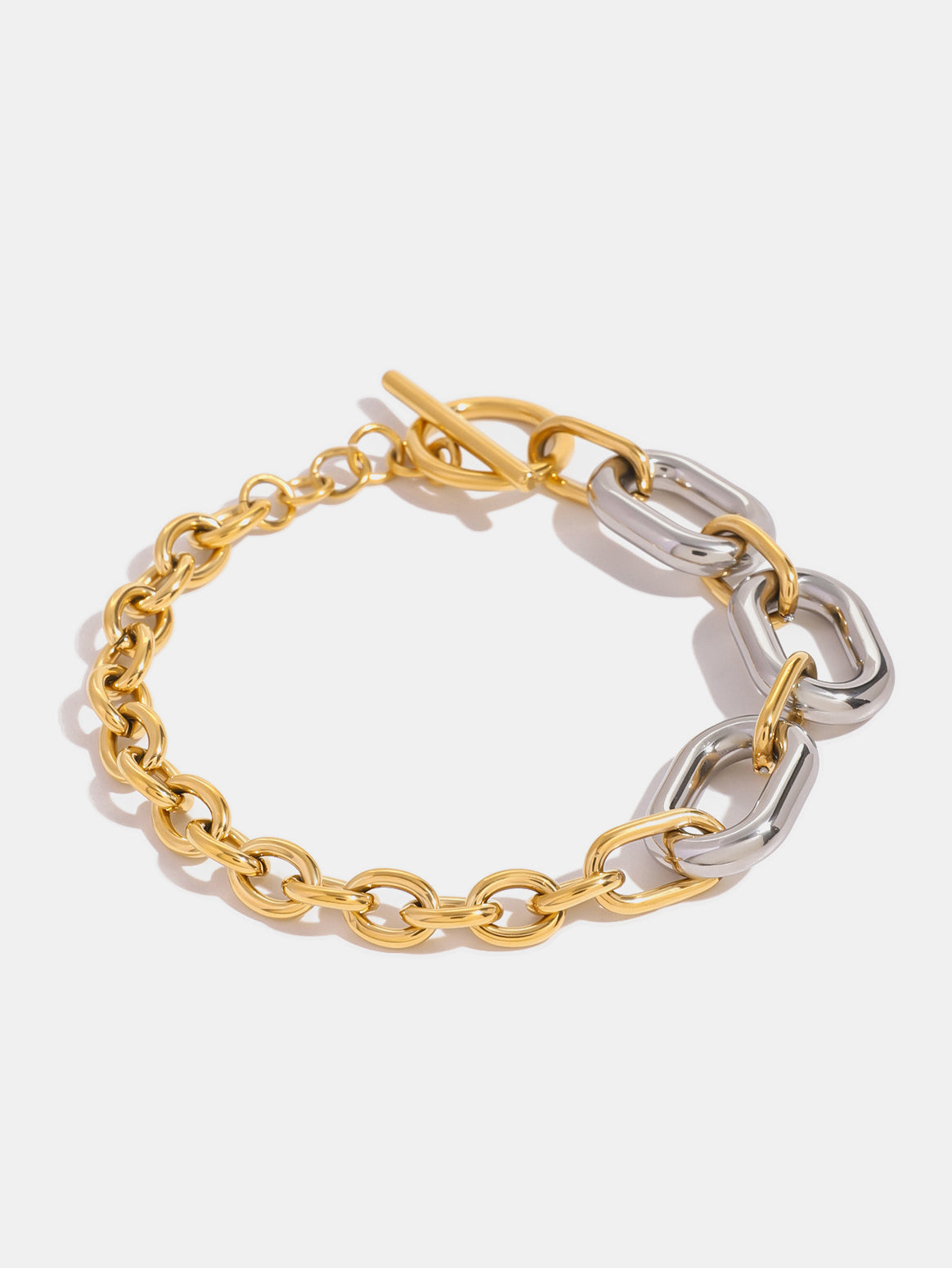 18K Gold-Plated Stainless Steel Chain Bracelet - felvior