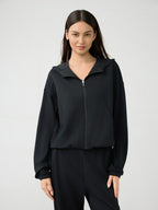 Millennia Zip Up Dropped Shouder Active Hooded