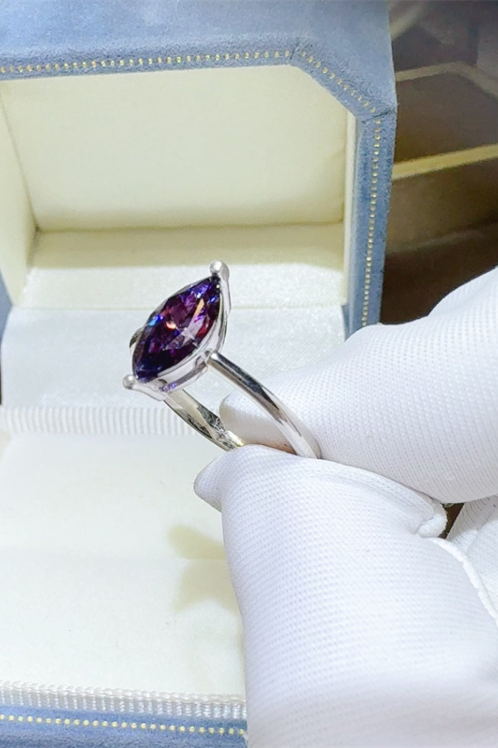 2 Carat Moissanite 925 Sterling Silver Ring - felvior