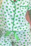 Lucky Clover Shirt and Shorts Lounge Set - felvior