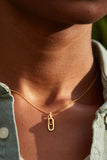 925 Sterling Silver Inland Zircon Necklace - felvior