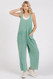 Mittoshop Scoop Neck Wide Leg Overalls - felvior