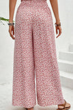 Slit Printed Wide leg Pants - felvior