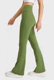 Millennia Elastic Waist Flare Yoga Pants - felvior