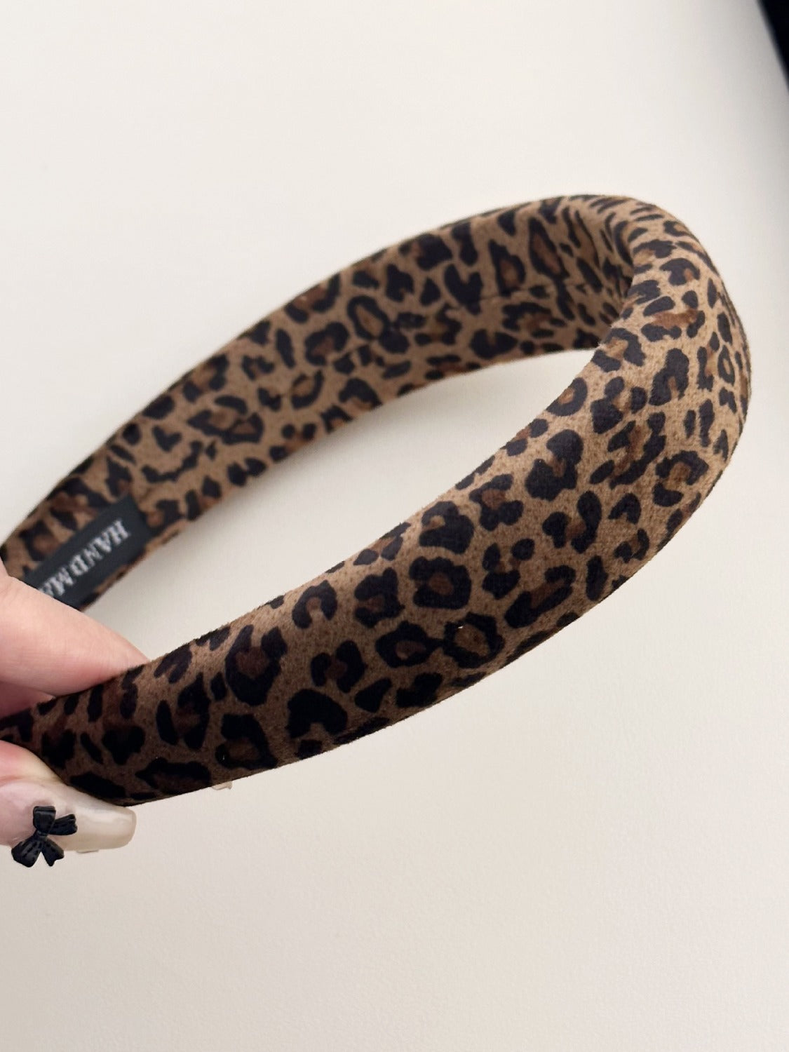 Leopard Polyester Wide Headband - felvior