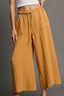 Umgee Full Size Rope Drawstring Wide Leg Pants Plus Size