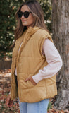 Zip Up Vest Coat with Pockets - felvior