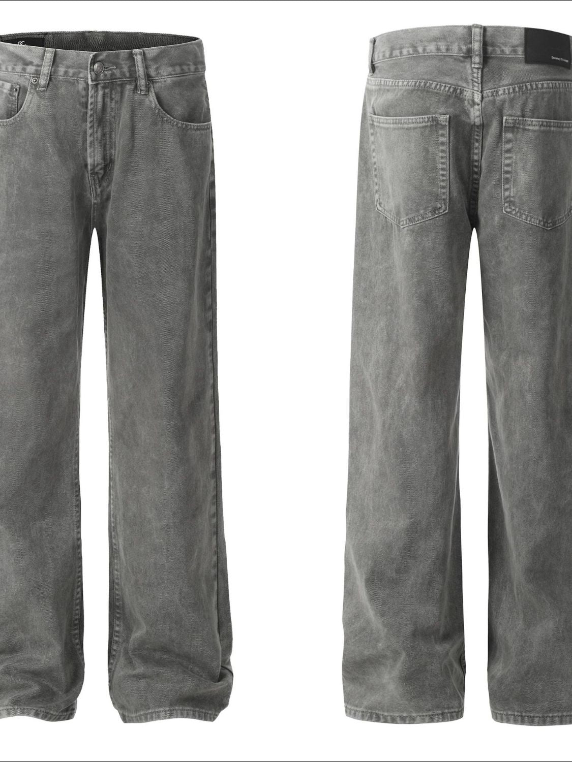Men's Straight Leg Jeans with Pockets