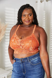 JadyK Juliette Full Size Crisscross Lace Bralette - felvior
