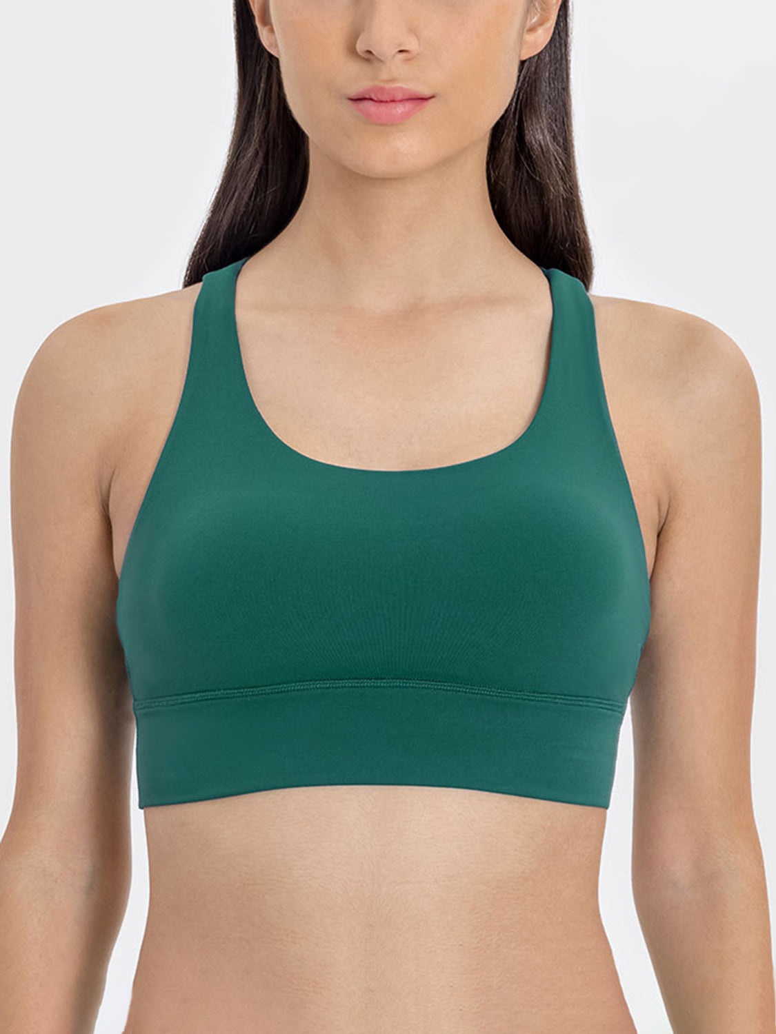 Millennia Crisscross Scoop Neck Active Tank - felvior