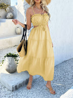 Devine Tie Back Cami Midi Dress