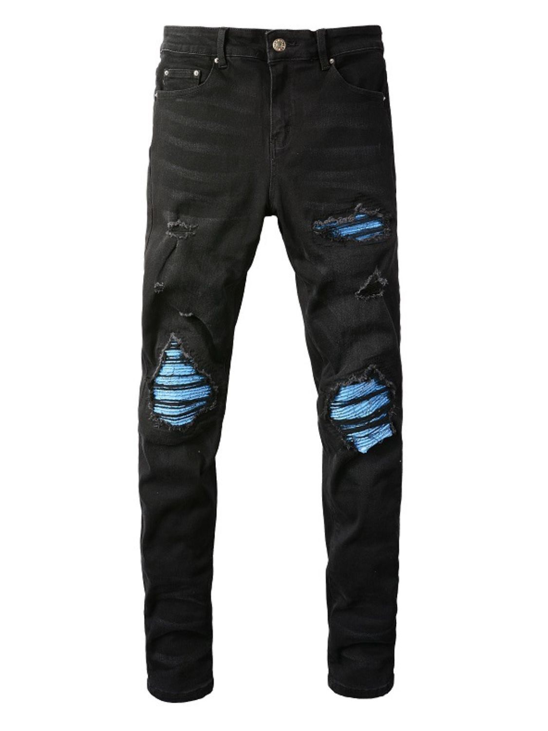 Men's Distressed Skinny Jeans Hauptbild