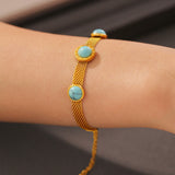 Turquoise Titanium Steel Bracelet - felvior