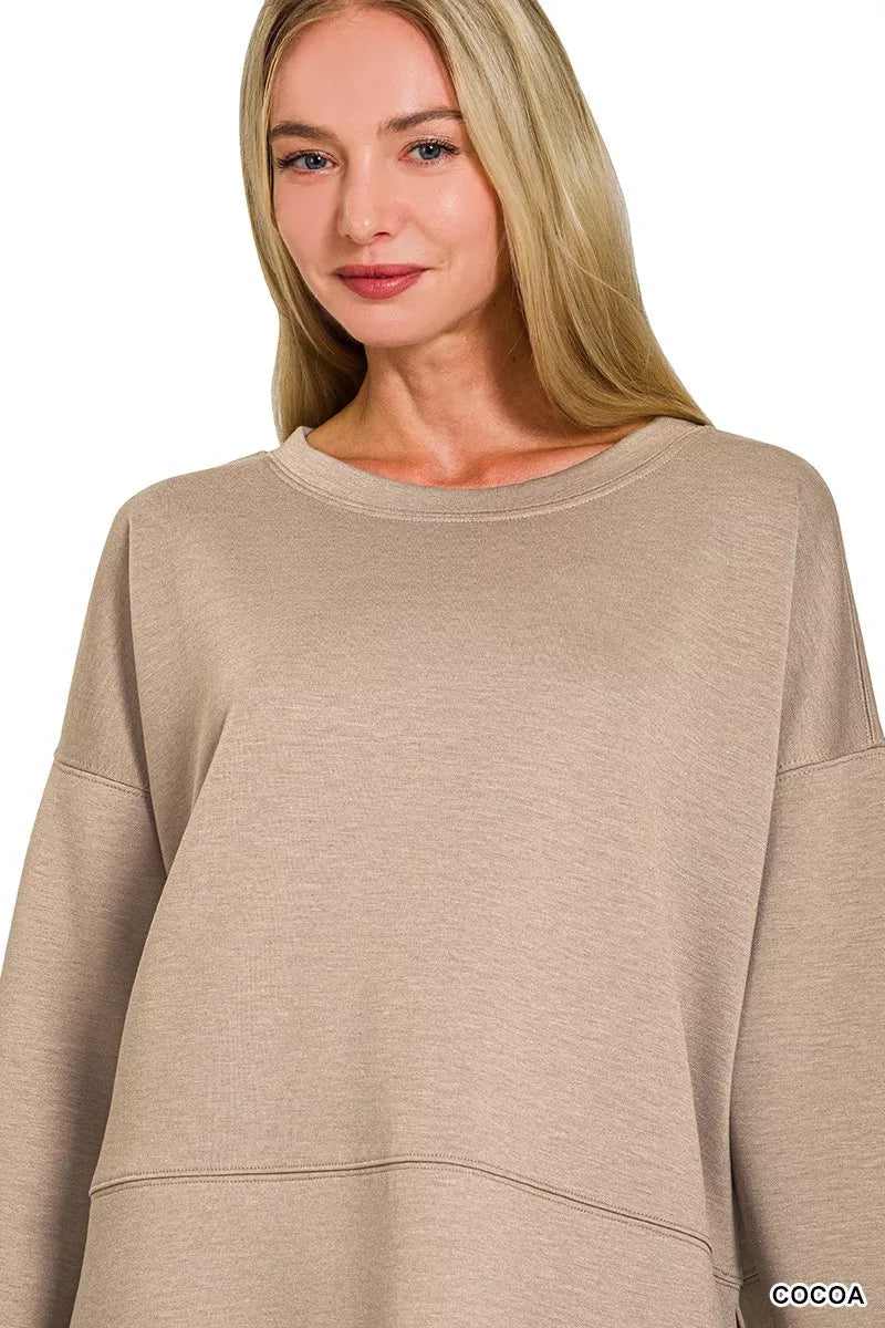 Zenana Scuba Side Slit Top and Pants Set Zweitbild